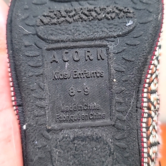 ACORN UNISEX KIDS TRIM MOC SLIPPER PURPLE SIZE 8-9 - Picture 7 of 8